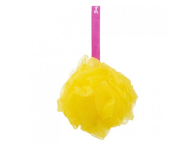 q.body break baby мочалка д/купания дет. желтая 95504
