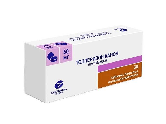 толперизон канон 50мг №30 таб. п/о п 2327
