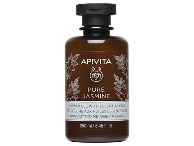 apivita гель для душа чистый жасмин, флакон, 250 мл