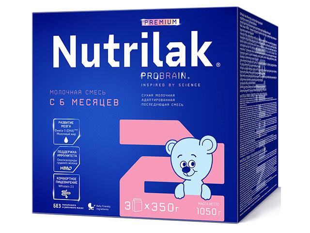 нутрилак-2 премиум молочн.смесь 1050г. пребиот. 6-12мес. [nutrilak]
