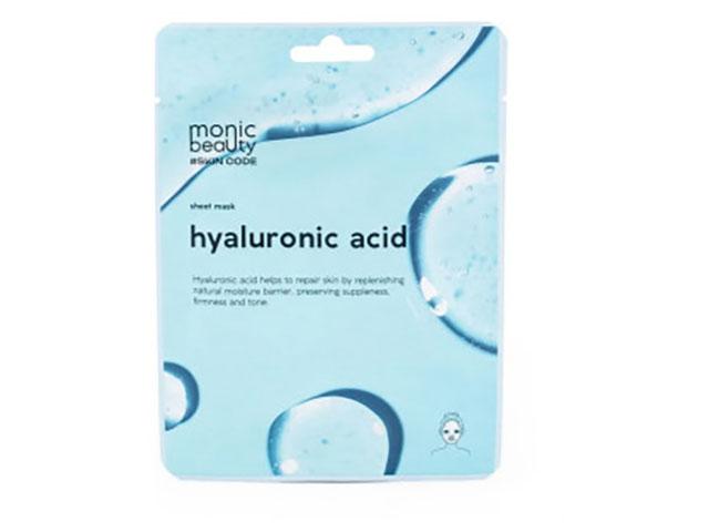 monic beauty skin code тканевая маска для лица гиалуроновая кислота 25мл