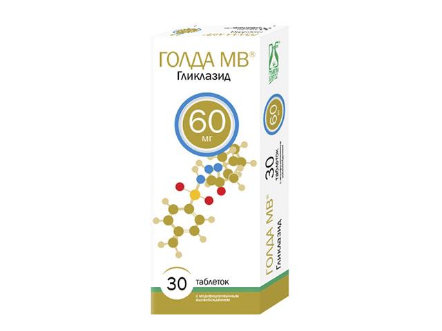 голда мв 60мг. таб. с мод. высв. №30 4981