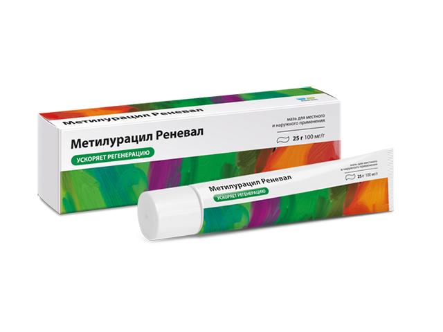 метилурацила 10% 25г. мазь /реневал/