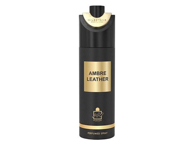 milestone дезодорант-спрей unisex ambre leather 200ml