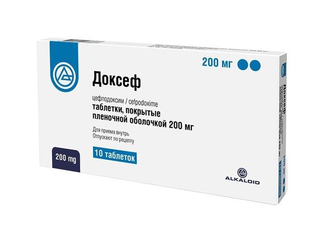 доксеф 200мг №10 табл п/плен/оболоч 1502