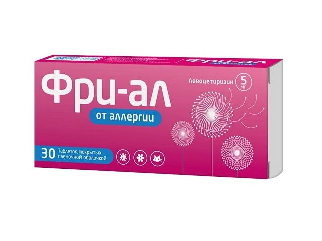 фри-ал 5мг. №30 таб. п/о