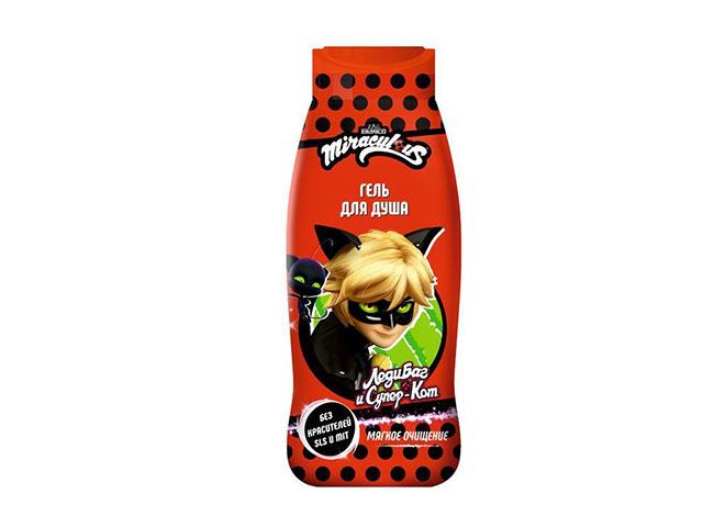miraculous гель для душа детский супер кот 400мл (94989)