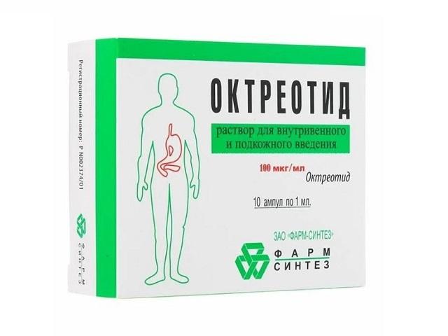 октреотид 0,01% 1мл. №10 р-р д/в/в, п/к амп. /фарм-синтез/деко/ 0107