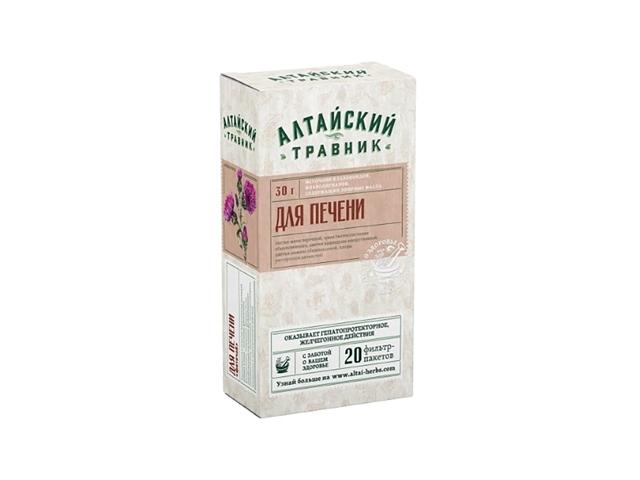 алтайский травник фиточай д/печени 1,5г. №20 пак. /грин сайд/