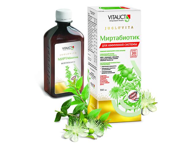 *витаукт миртабиотик раствор 350мл. 00-00000009