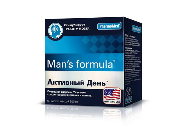 man s formula активный день n60 капс по 600мг