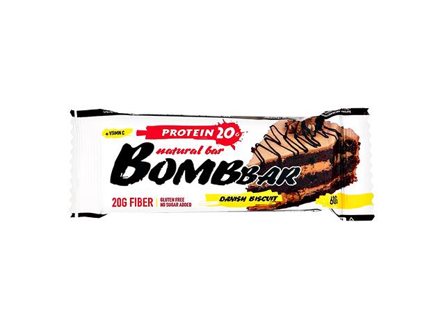 *bombbar батончик неглазированный т/м датский бисквит. 60гр.