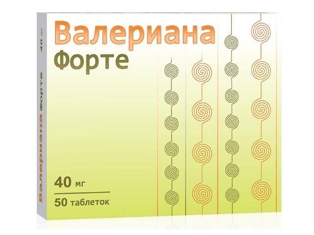 валериана форте 40мг. №50 таб. п/о /озон/ 4367