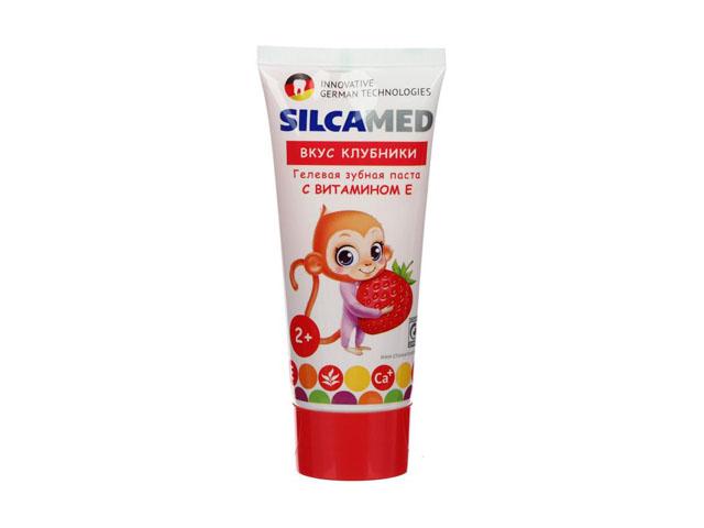 силкамед зуб.паста детская  вкус клубники 65г. [silcamed]