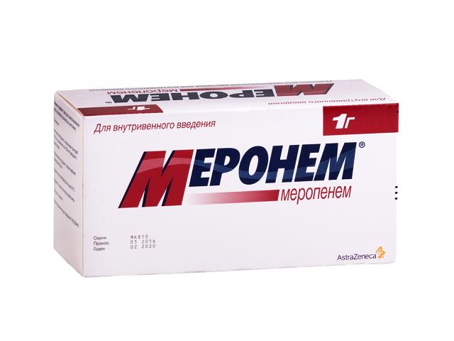 меронем 1г. №10 лиоф. д/приг. р-ра д/в/в фл.