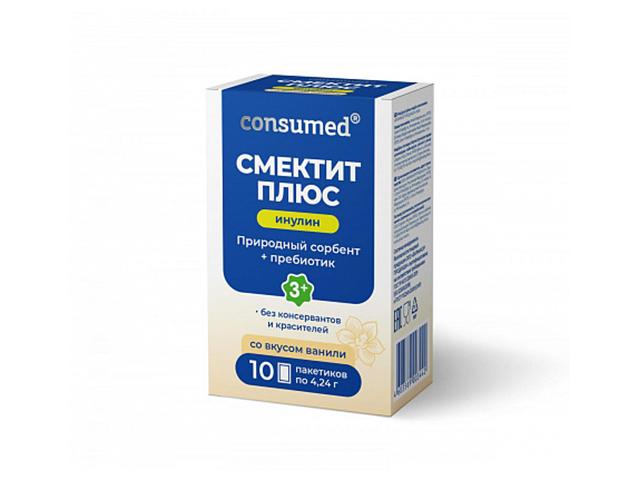 консумед смектит плюс инулин ваниль 3+ саше №10 (consumed)