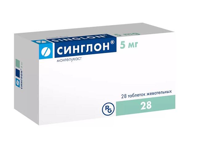 синглон 5мг. №28 таб. жев. /гедеон рихтер/ 3290