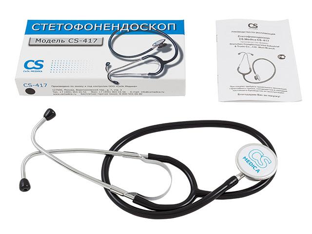 омрон стетофонендоскоп сs 417 черный [omron]