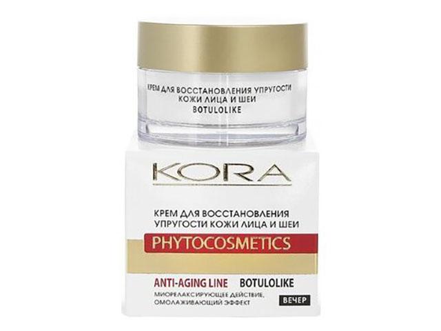 kora д/лица anti-aging крем восст. упруг. кожи лица/шеи вечер 50мл 40920 (3421)