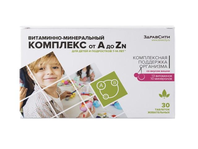 здравсити витаминно-минер. комплекс от а до цинка zn №30 таб.