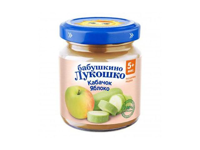 б.лукошко пюре 100г. кабачки+яблоко