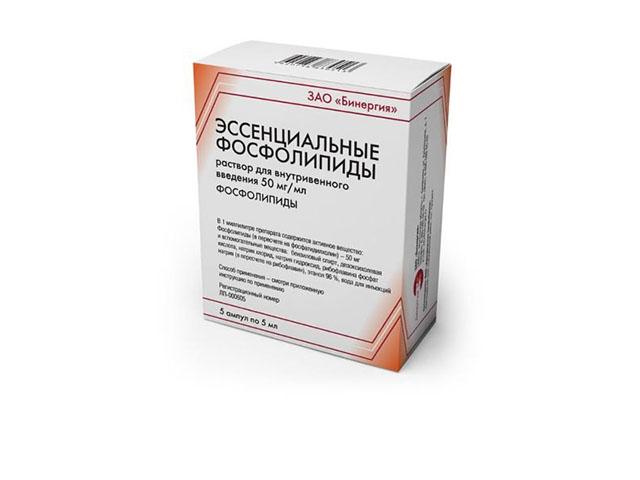 эссенциальные фосфолипиды 50мг/мл. 5мл. №5 амп. 3906