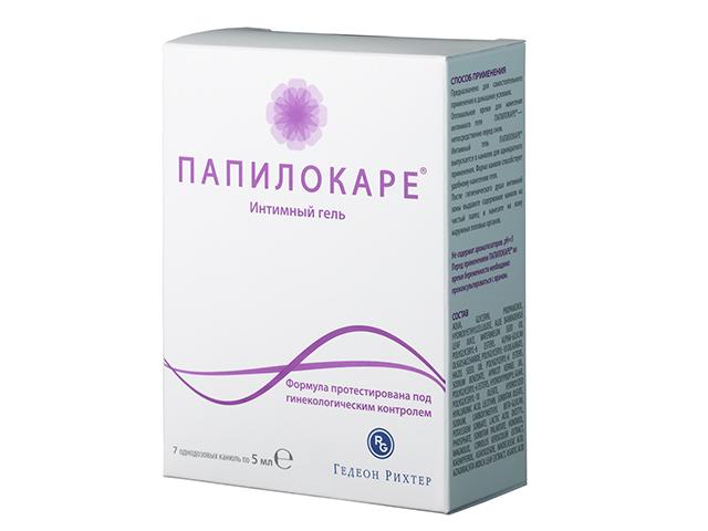 папилокаре гель интимный канюля однодозовая 5мл №7