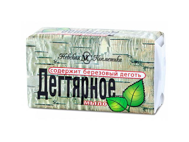 мыло туалетное дегтярное 140г. /нк/невская косметика/