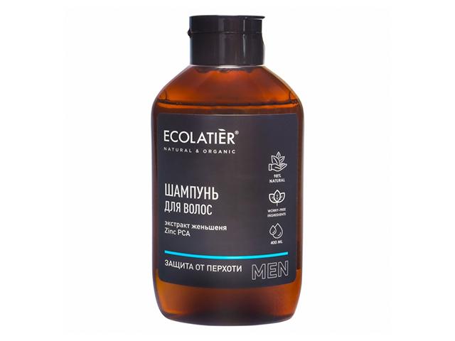 ecolatier men шампунь защита от перхоти 400мл 831102(170833)