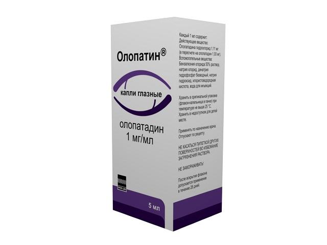 олопатин капли глаз 1 мг/мл фл/кап 5 мл №1