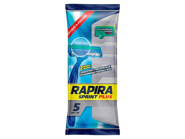rapira одноразовый бритв станок sprint plus  5шт муж