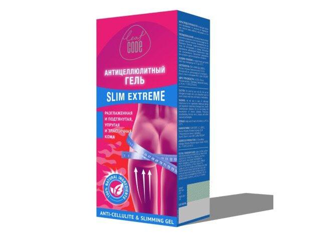 leaf code антицеллюлитный гель slim extreme c эффектом лифтинга 150мл. туба