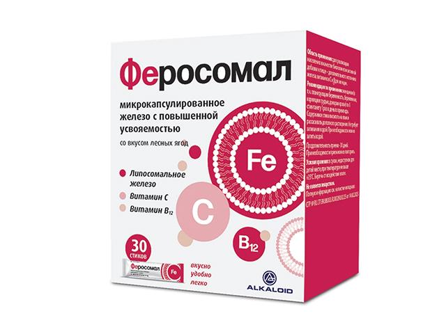 феросомал пор саше-пак 1,8 г. №30 (микрокапс. железо)