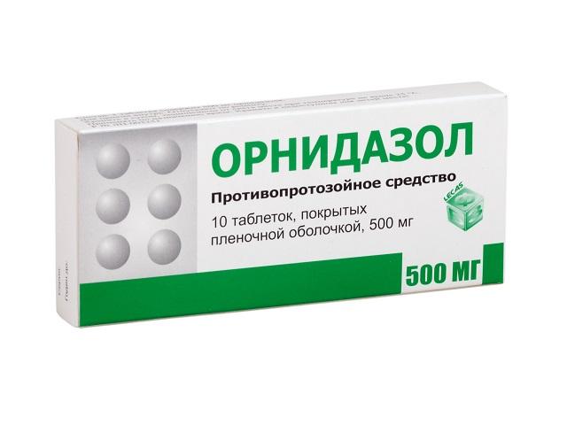 орнидазол 500мг. №10 таб. /березовский/