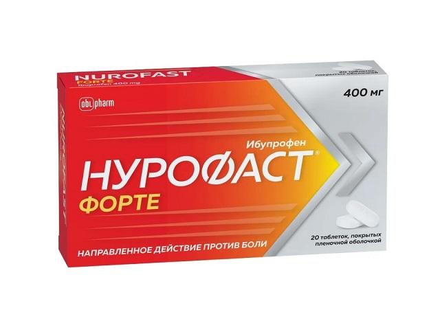 нурофаст форте 400мг. №20 таб. 5238