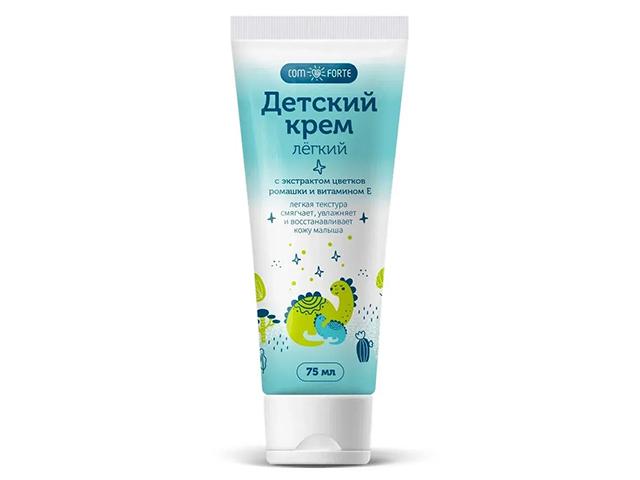 детский крем легкий comforte (с вит е) туба 75 мл