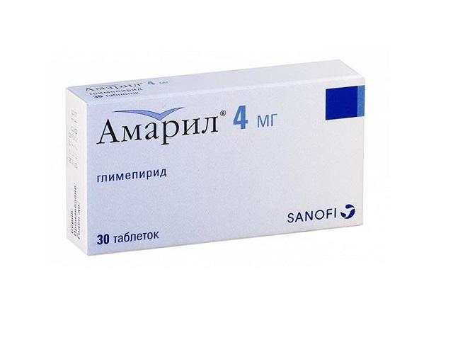 амарил 4мг. №30 таб. 4295