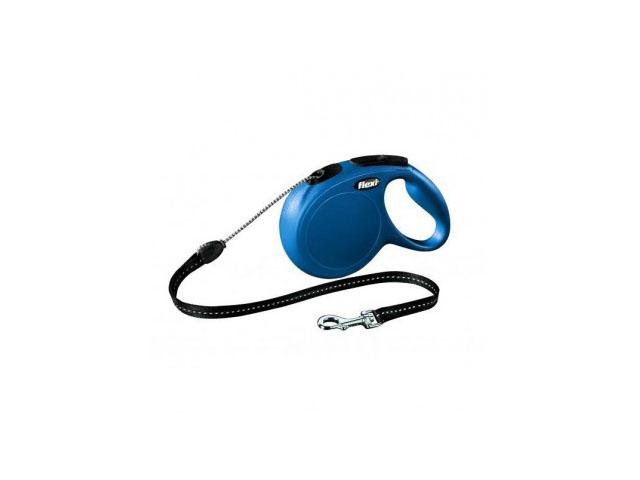 *flexi рулетка new classic м (до 20 кг)  8 м трос синяя  4000498022818