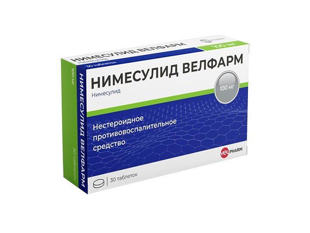 нимесулид велфарм 100мг. №30 таб. 2041