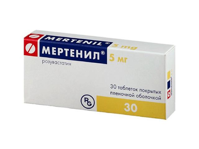 мертенил 5мг. №30 таб. п/п/о /гедеон рихтер/