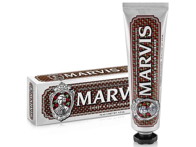 marvis зубная паста кисло-сладкий ревень ( вкус мяты, ревеня и др). 75 мл. 411164