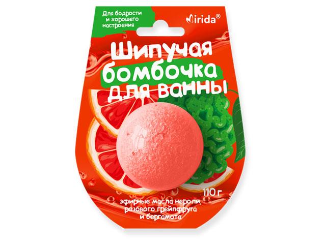 мирида шипучая бомбочка для ванны для бодрости и хорошего настроения 110г (mirida)