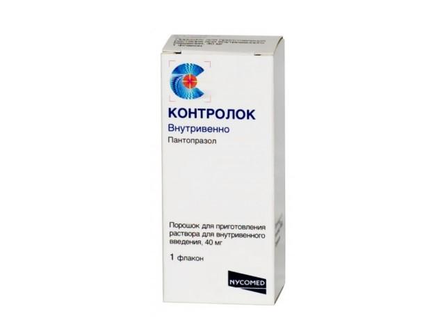 контролок 40мг. №1 пор. д/р-ра в/в фл. /никомед/ 6838