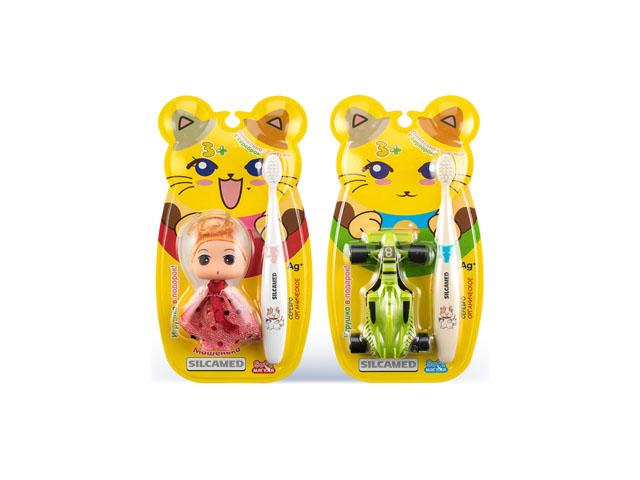 силкамед набор дет. игрушка (зуб.щетка+игрушка) [silcamed]