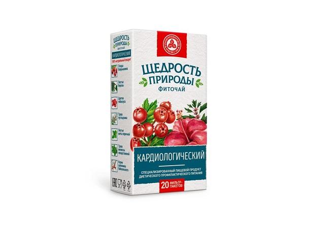 фиточай щедрость природы кардиолгический 2г №20 ф/пак.