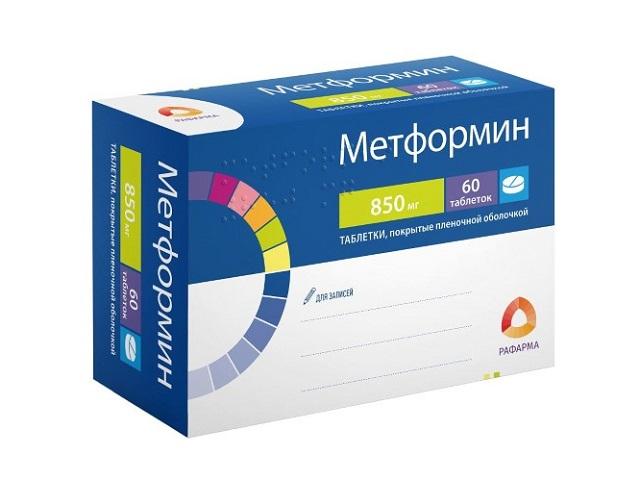 метформин 850мг. №60 таб. /рафарма/ 6019