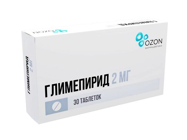 глимепирид 2мг. №30 таб. /озон/ 4879