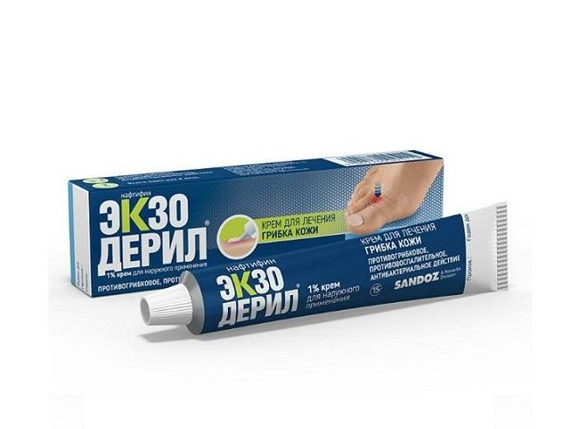 экзодерил 1% 15г. крем 6095