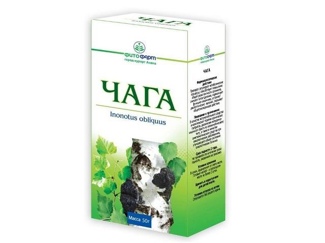 чага измельченная 50г. /фитофарм/