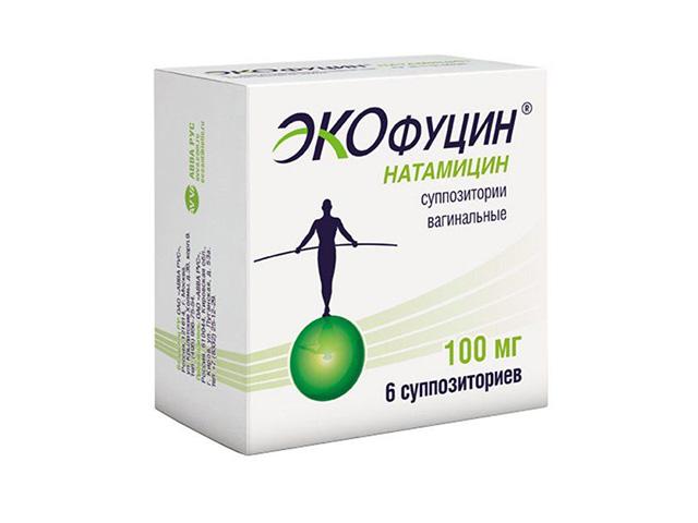 экофуцин 100мг. №6 супп.ваг. /авва рус/